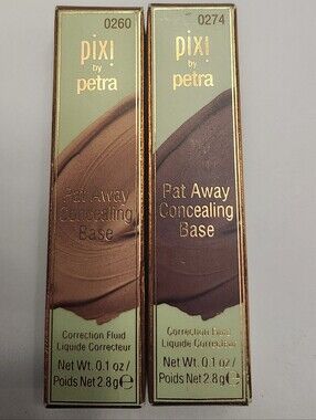 pixi by petra Pat Away Concealing Base -Shades 0260, 0274 Mocha & Espresso New